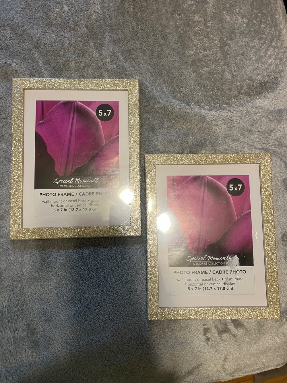 Special Moments Glitter Picture Frame Set in Gold